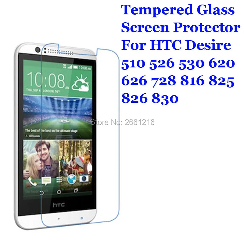 Для HTC Desire 510 526 530 630 620 626 728 816 825 826 830 закаленное стекло 9H 2.5D Премиум Защитная