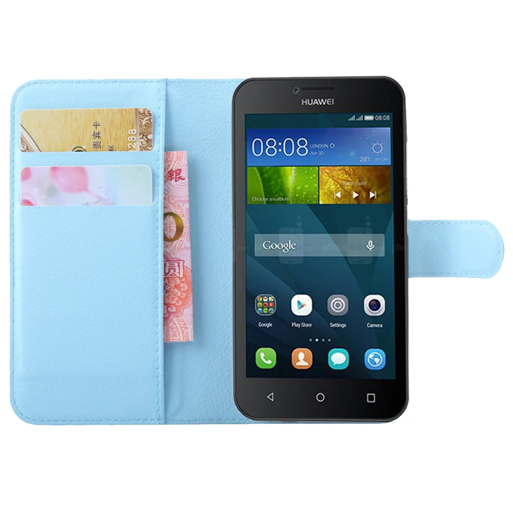 Роскошные Чехлы чехол для Huawei Y560 Y5 телефон с подставкой кошелек из искусственной