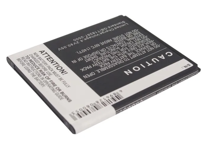 Батарея Cameron Sino 1700 мАч BTY26182 для Fly IQ 451 Vista Для Micromax A116 Mobistel Cynus T5 MT 9201b MyPhone