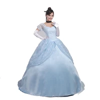 high quality luxury cosplay costume movie princess cinderella dress halloween party adult womencarnivalshowparty dress
