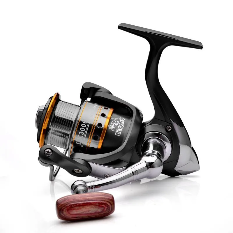 

KKWEZVA Metal Fishing Reel Coil Spinning Reels and Shallow Spool Three models 1000/2000/3000 Series 5:2:1 11BB Cast precision
