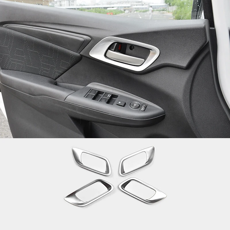 4 шт. матовые накладки на внутреннюю дверь автомобиля для Honda FIT Jazz 2014 2015 2016 2017 2018 |