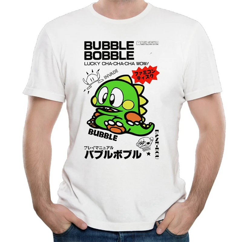 Bubble Bobble T Shirt S 80 s 70 FC консольная игра Забавный Скейт Стиль Футболка креативный