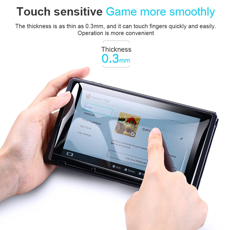 HUKU 9H Screen Protector For Nintend Switch NS NX Tempered Glass 3DS Ultra HD 0.3mm Protective Film | Мобильные телефоны и