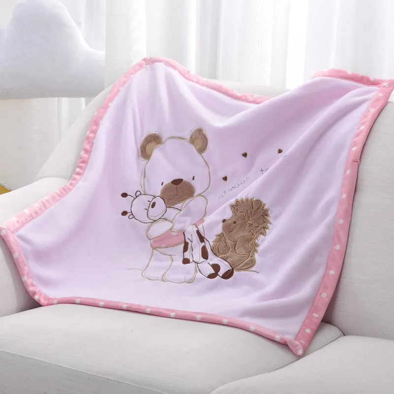 Мягкое Пеленальное Одеяло для новорожденных мальчиков милый медведь накидка на