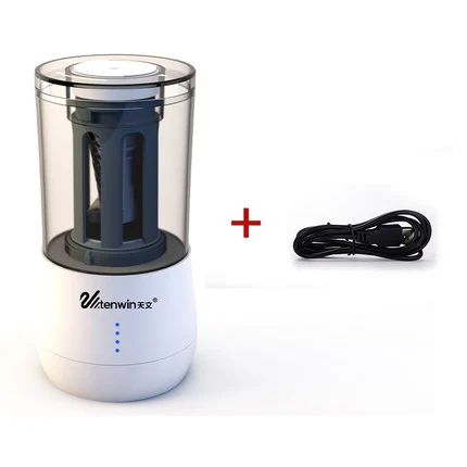 Белый Электрическая точилка для карандашей с 2 отверстиями с USB/AC/литиевой батареей, автоматическая точилка для карандашей 6-8 мм, электронный нож для карандашей - Цвет: Белый