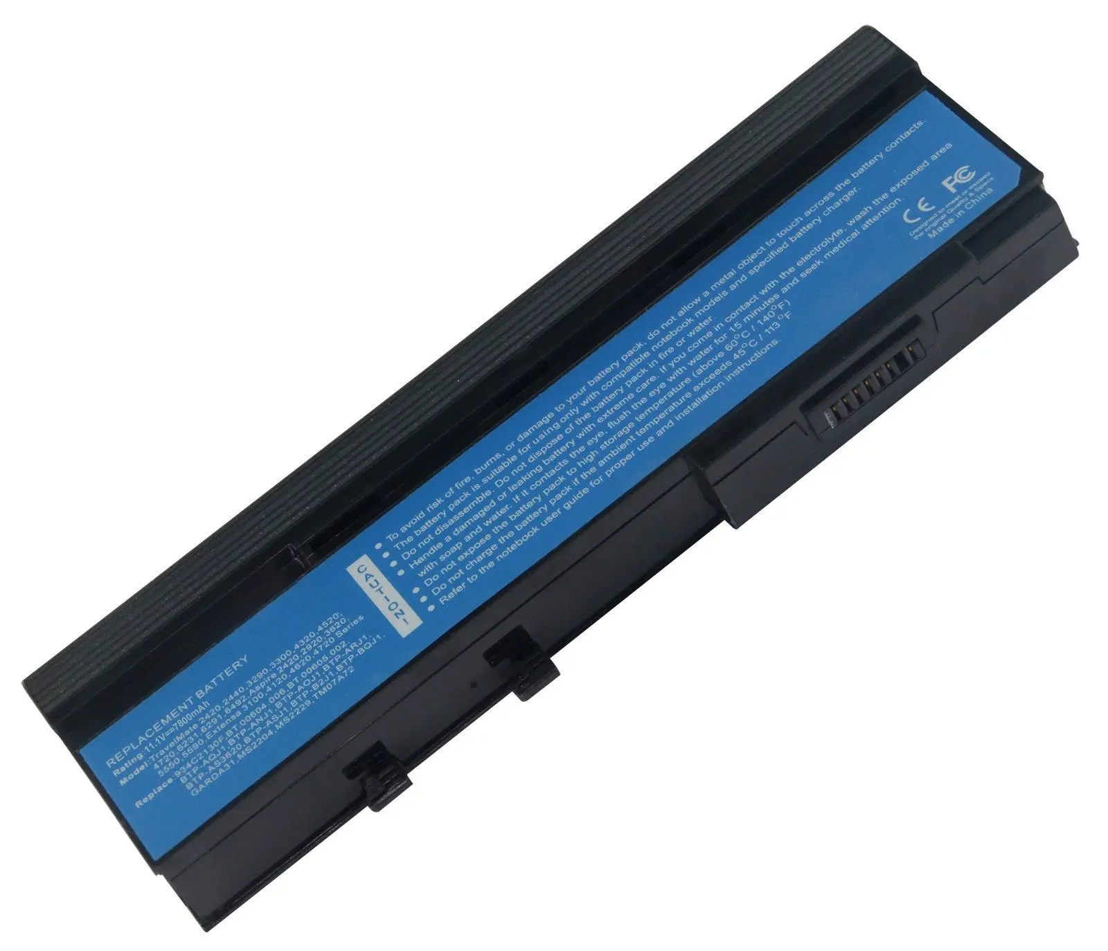 Новый ноутбук замена Батарея 7800 мАч 11 1 В для Acer Aspire 2420 2920 3620 3640 3670 5540 5550 5552 Series |