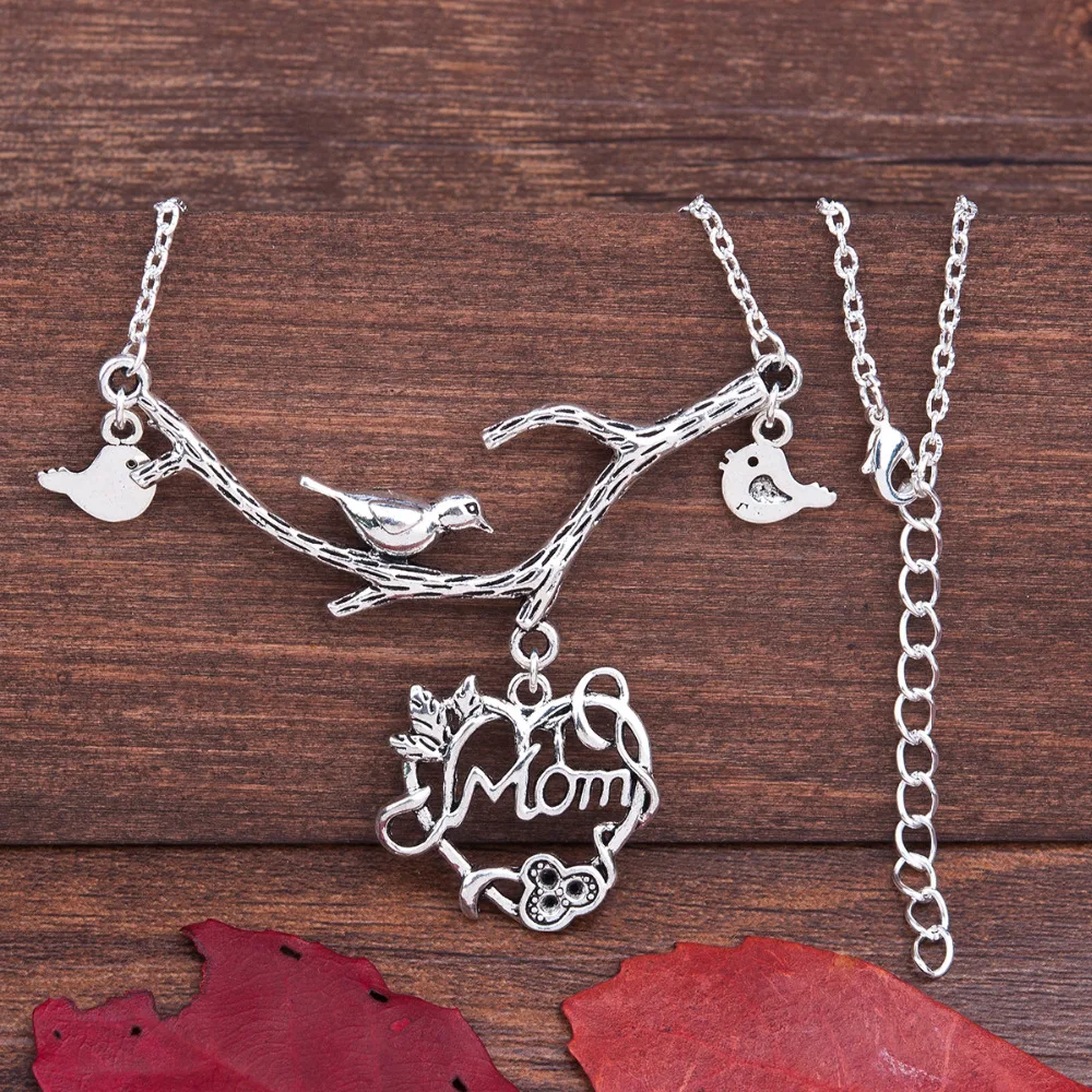 8 сезонов античное серебро ручной работы цвет день матери семейное ожерелье