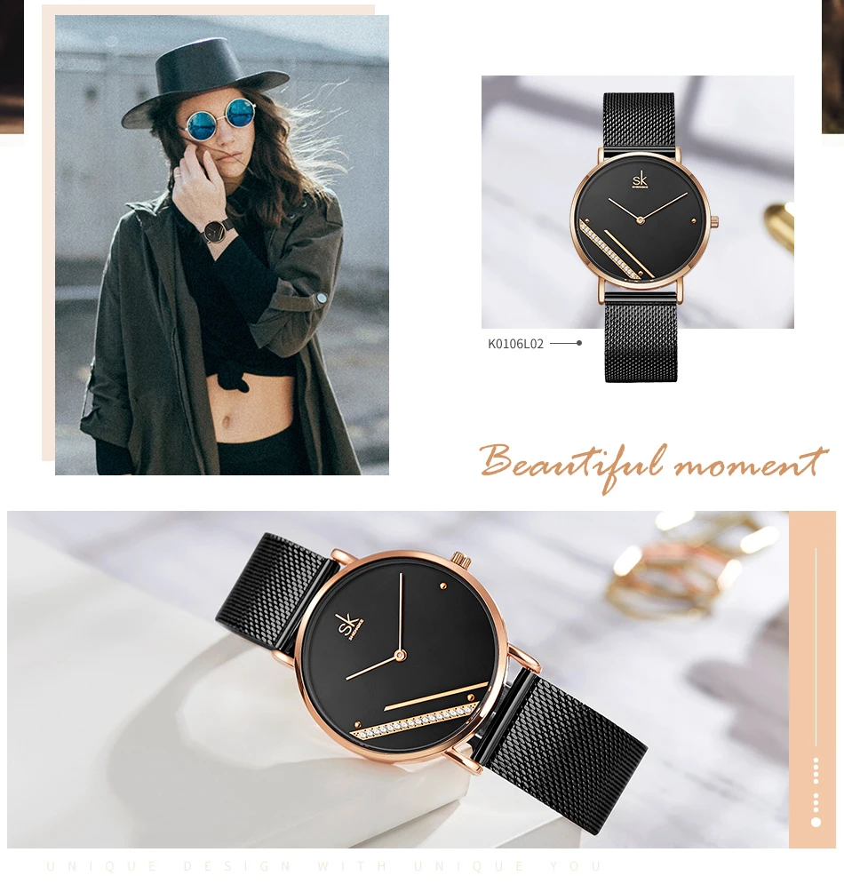 Shengke Montre Femme, новые роскошные женские часы, модные простые часы, женские кварцевые часы с кристальным циферблатом, женские часы, Relogio Feminino
