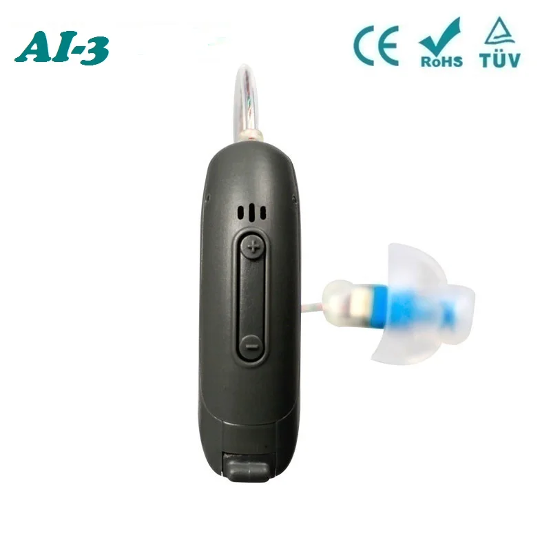 Acosound маленькие слуховые аппараты BTE Mini RIC регулируемые объемные цифровые звуковые усилители для пожилых AI-3 слуховые аппараты Уход