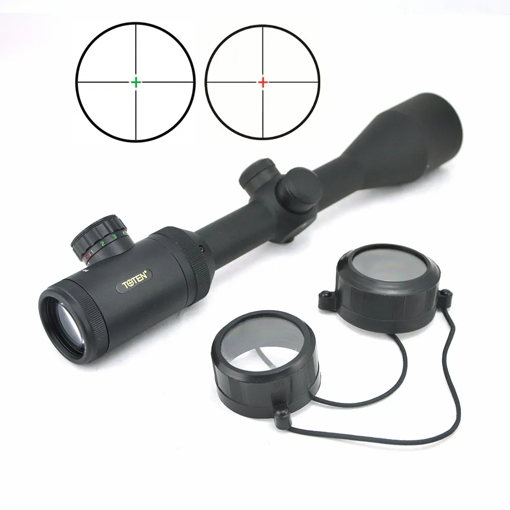 

TOTEN 3-9x44 Rifle Scope Crosshair Dot Telescopic Sights Hunting Sniper Scopes Target Shooting Riflescope For Ar15 M16 M4