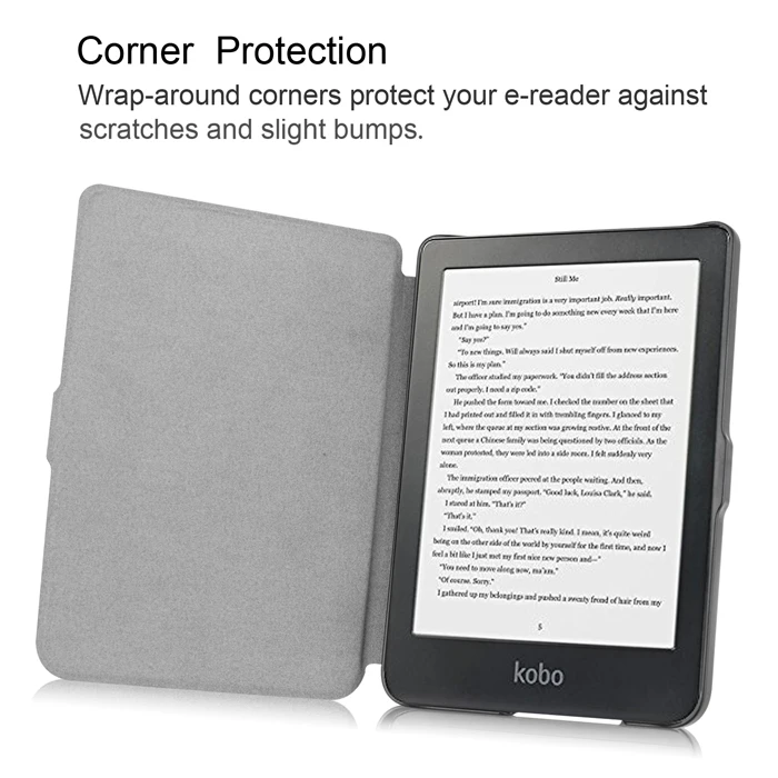 Смарт чехол для Kobo Clear HD 2018 защитная оболочка кожаная сумка с чехлом