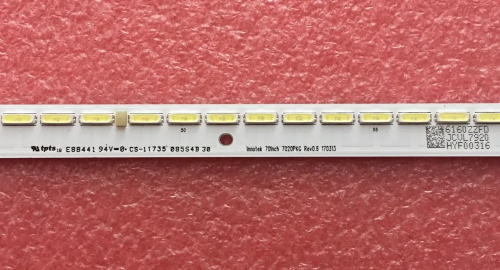 Новый оригинальный комплект 3 шт. 64LED 514 мм Светодиодная подсветка для телевизора