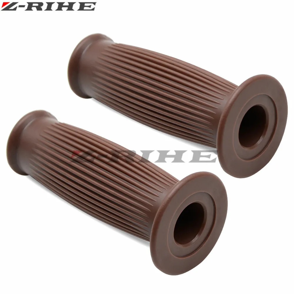 Мотоцикл 7/8 '✢ мм Ретро резиновый руль ручка для Suzuki GSXR 600 750 1000 HAYABUSA GSX1300R TL1000R