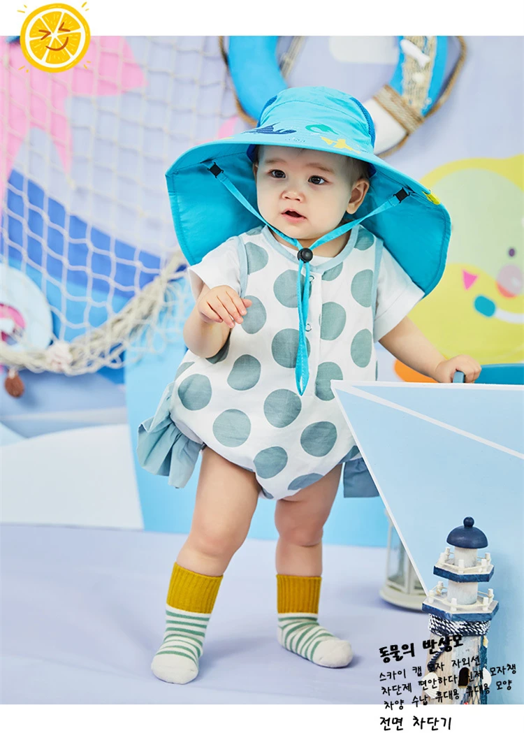 Lemonkid с широкими полями Детская шляпа для защиты от солнца детское ведро кепки летние пляжные девушки путешествия на открытом воздухе новые модные милые мальчик повседневные солнцезащитные кепки