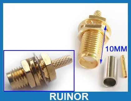 

Медный SMA разъем для кабеля RG174 RG316 RG188 RG179, 100 шт.