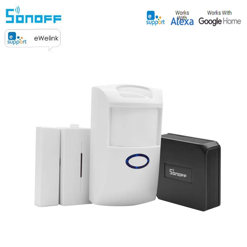 Sonoff РЧ мост 433 МГц Wifi беспроводной преобразователь сигнала PIR + DW1 дверной/оконный