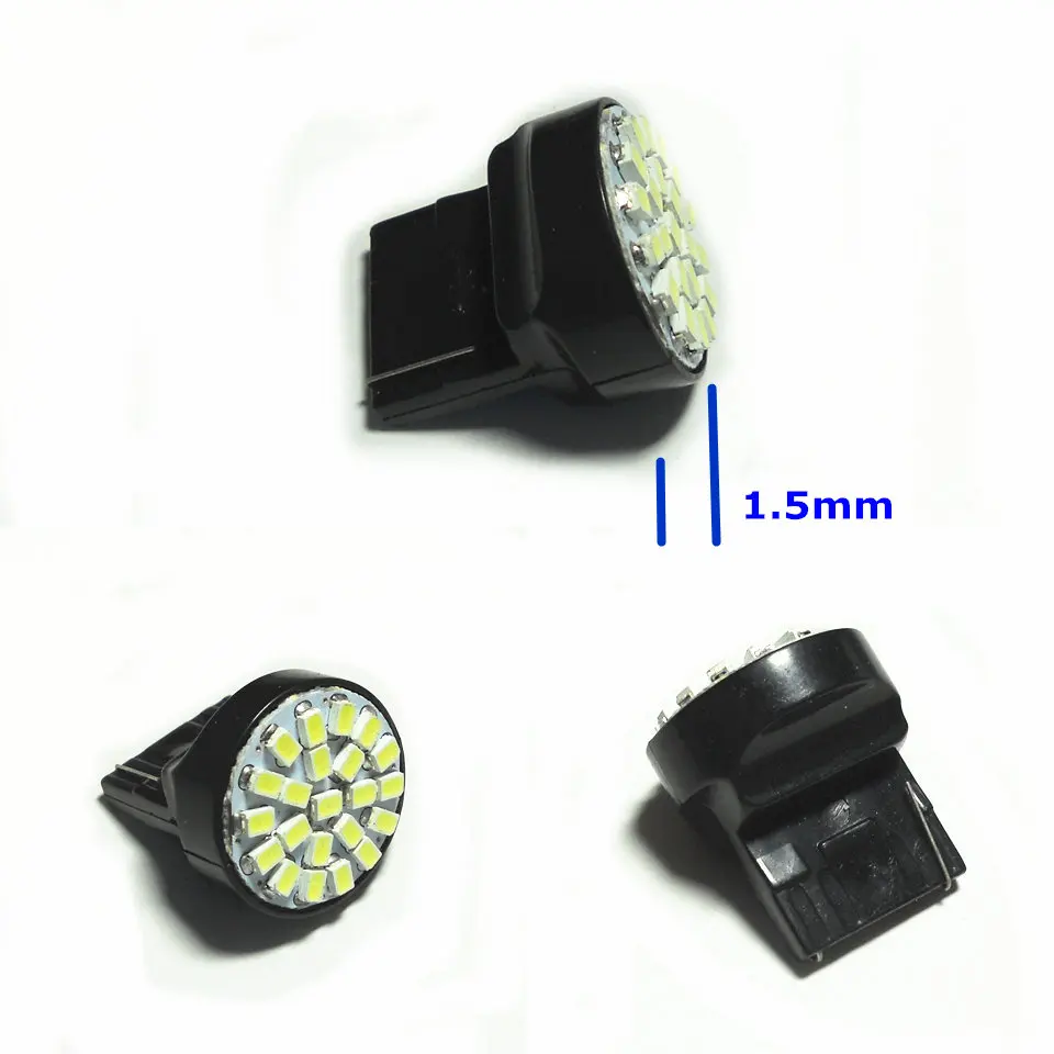 12V светодиодный (22 * 1206SMD) Автомобильный светильник W21W T20 W3X16d/7440 Однолинейный для