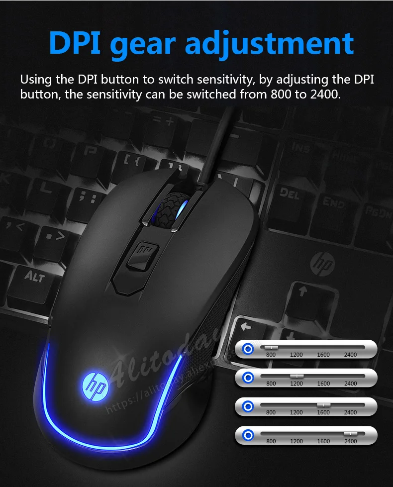 Hp GM200 механическая клавиатура Мышь Combo Синий/черный/красный/коричневый переключатель Gaming Проводная клавиатура Мышь