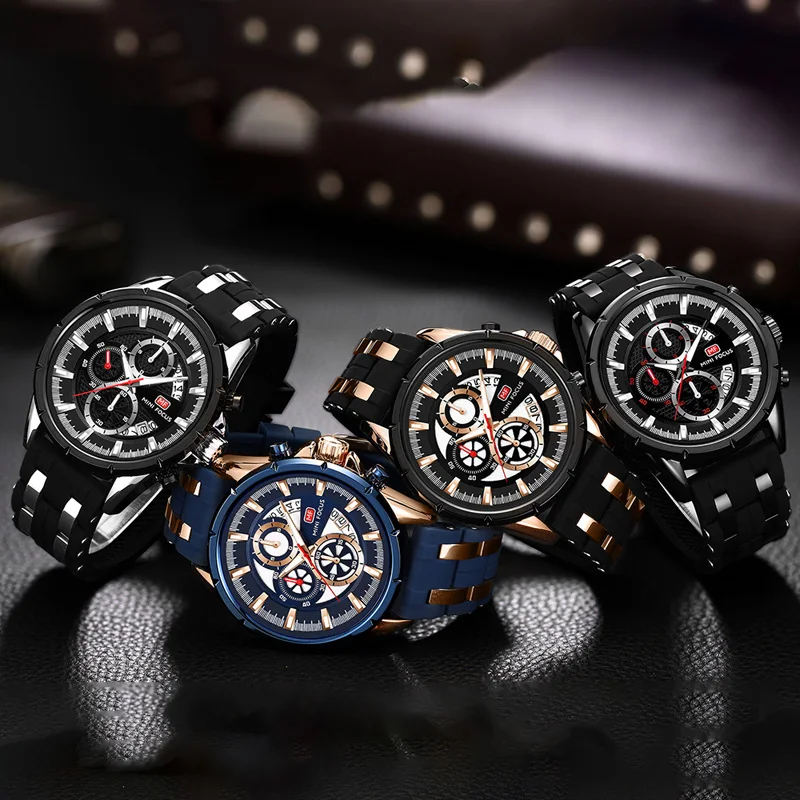 Часы наручные мужские Кварцевые водонепроницаемые в стиле милитари 2019|Часы для