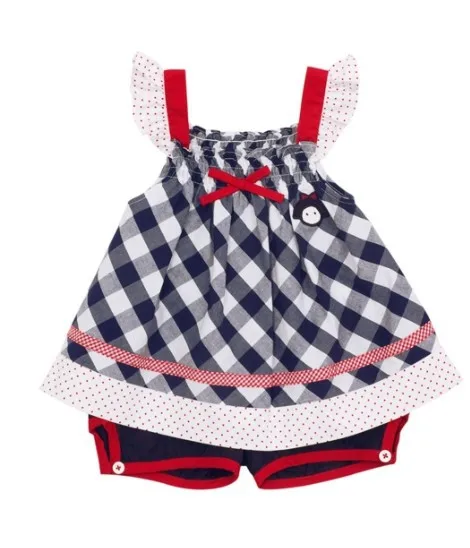 Новинка летние комплекты одежды для маленьких девочек платье в горошек с бантом