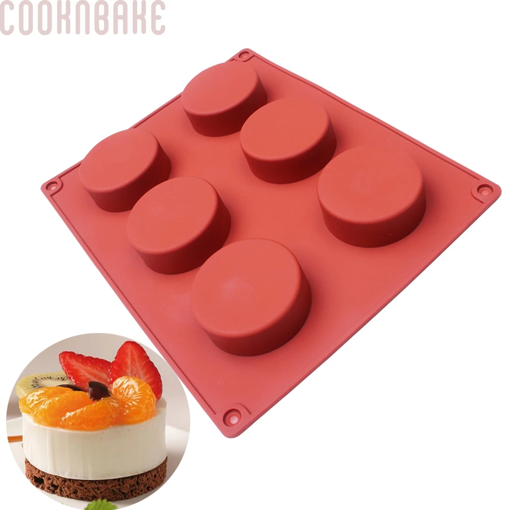 Силиконовая форма COOKNBAKE для торта мыла круглых тортов дисков конфет печенья