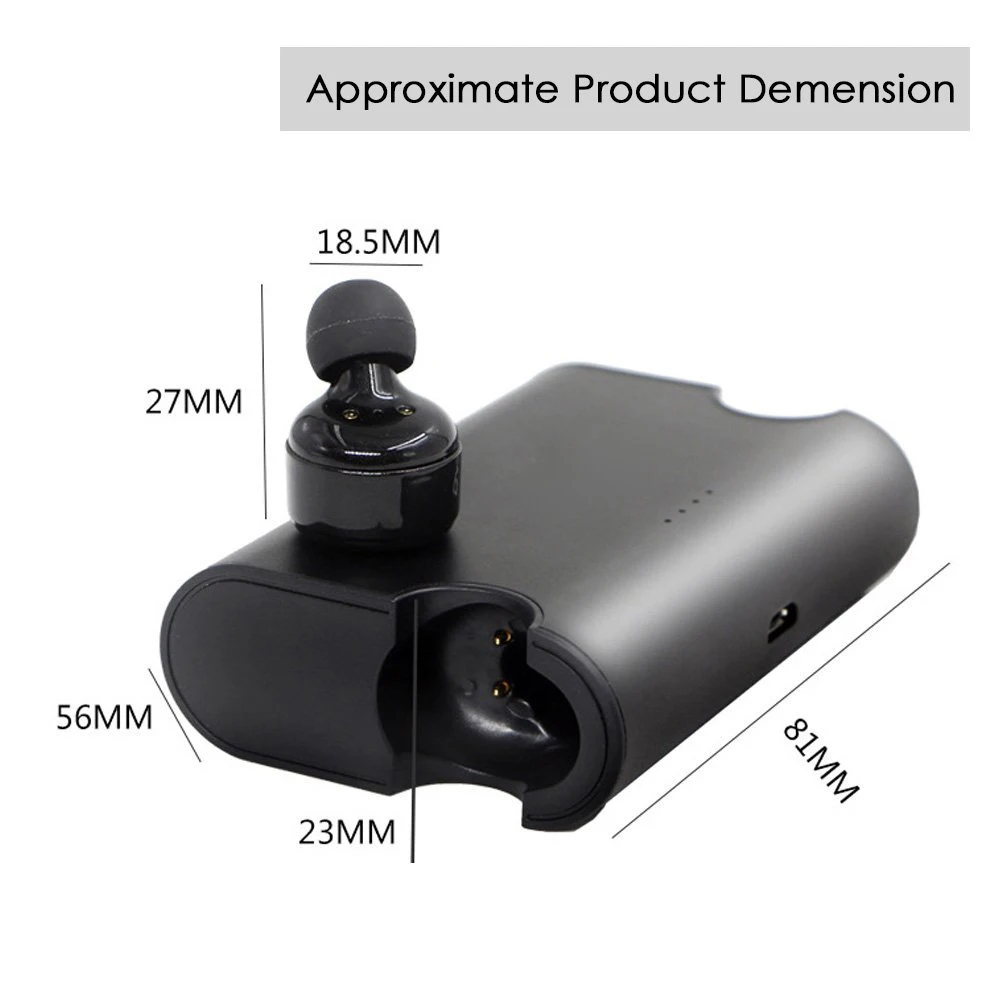 Мини спорт-гарнитура Бег оригинальный Беспроводной Bluetooth Earpods CSR 4.2 Невидимый