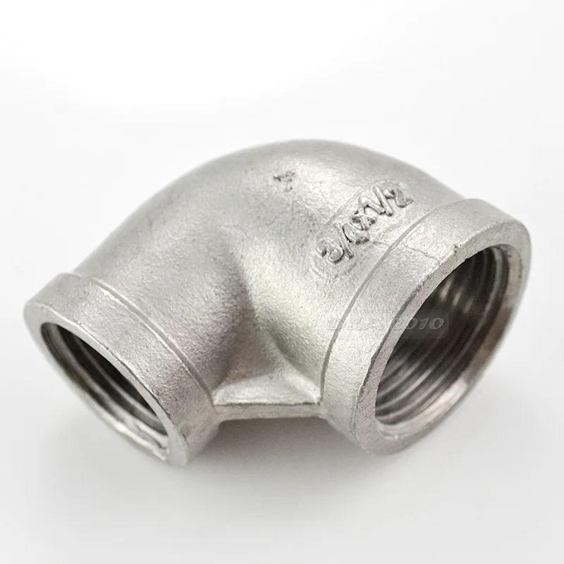 MEGAIRON 3/4&quot-1/2&quot Threaded Elbow Reducer Pipe Fitting F/F Stainless Steel SS304 90 Degree Angled | Обустройство дома