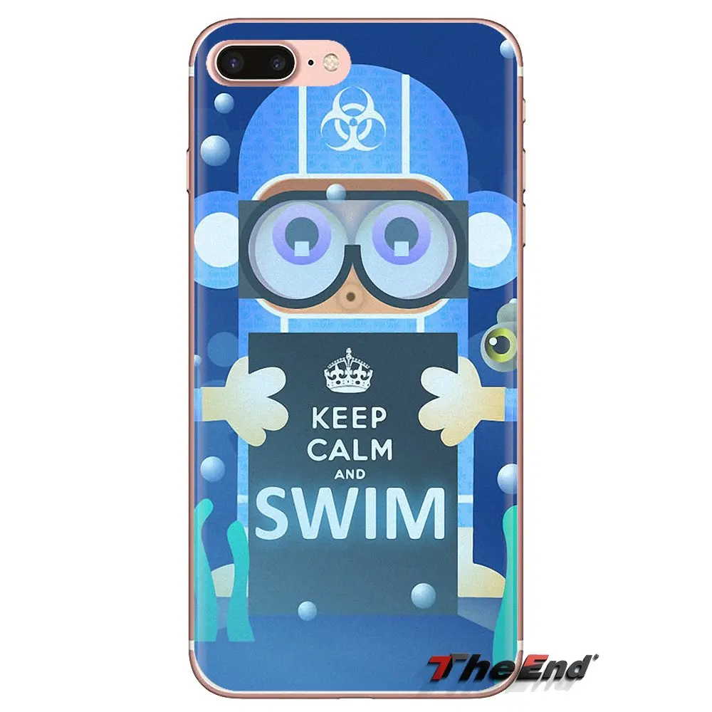 Сохраняйте спокойствие и плавайте для Huawei G7 G8 P7 P8 P9 P10 P20 P30 Lite Mini Pro P Smart Plus 2017 2018 2019