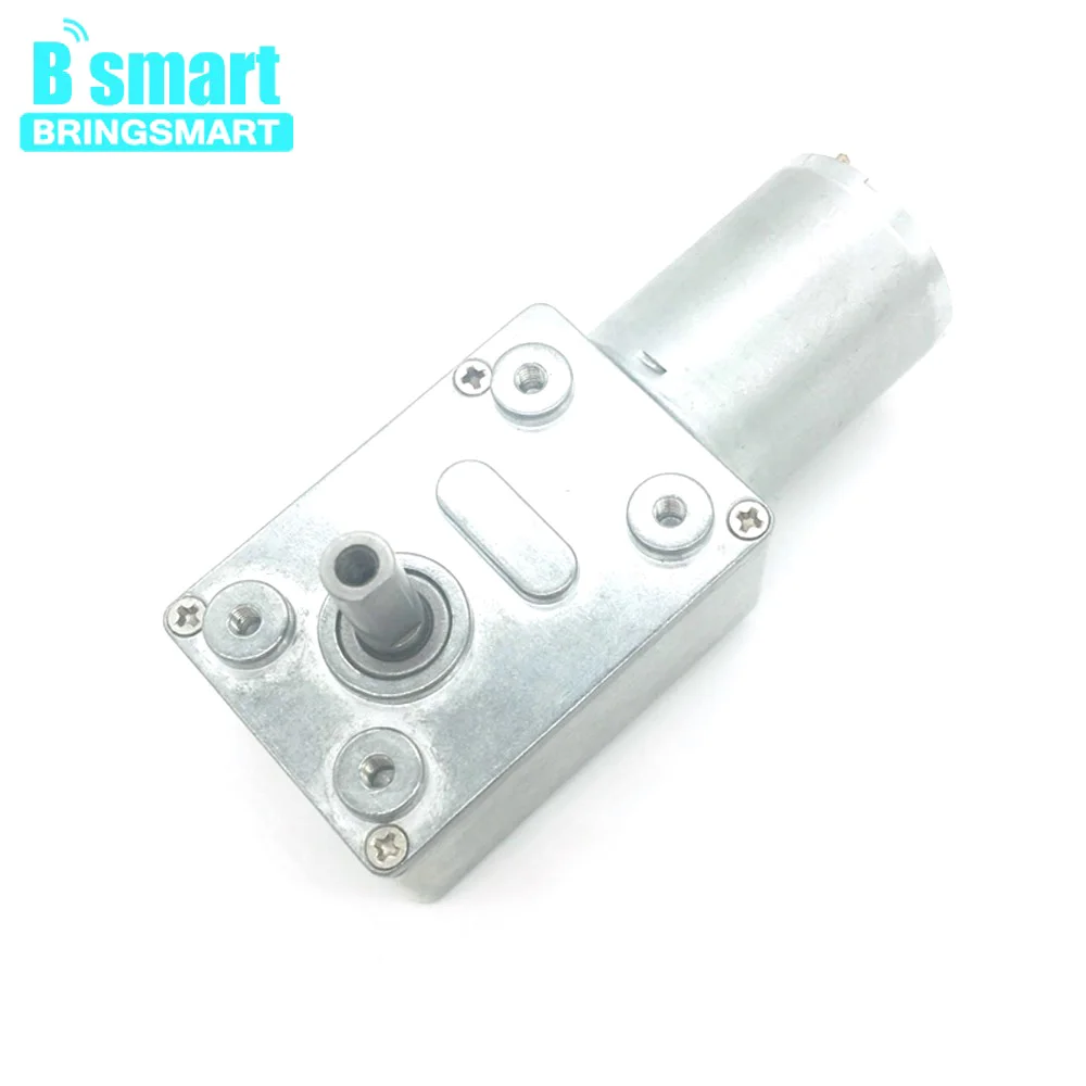 Bringsmart JGY-370 червячный мотор 24 в 12 В DC мотор мотор 12 Вольт высокий крутящий момент 6 в мотор электрический редуктор коробки передач 12 вольт электродвигатель для барбекю DIYэлектроника для дома