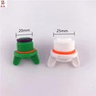 Бесплатная доставка, 10 шт., концевые соединители для шланга 2025 мм, PPR с фартуком и штекером