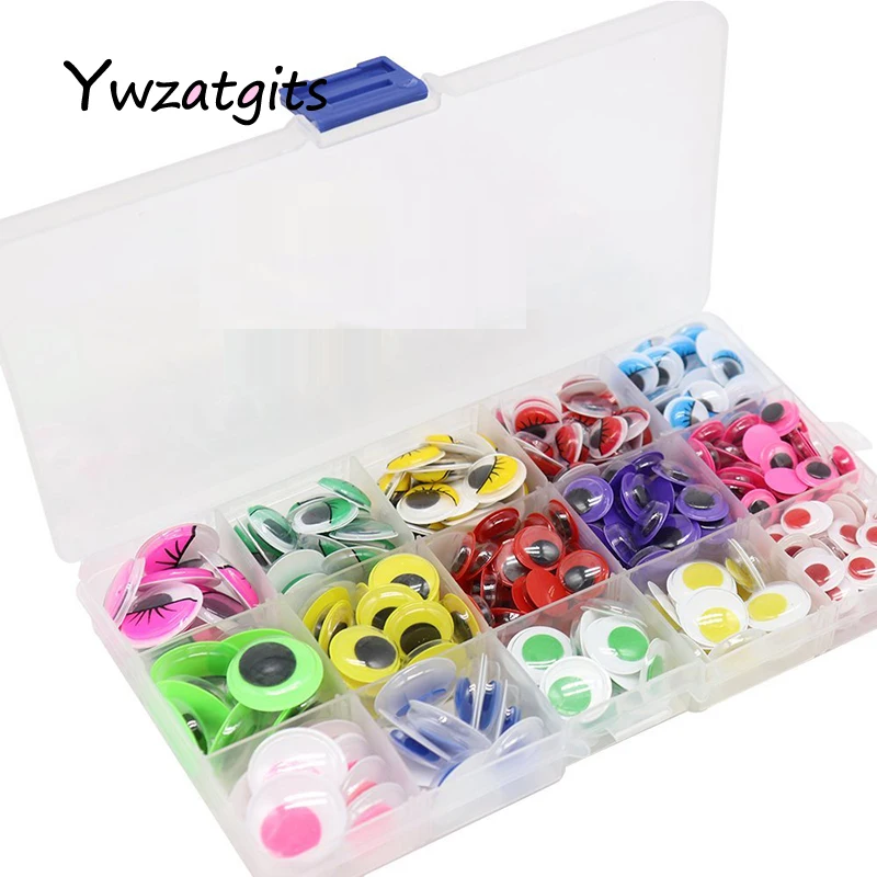 Ywzatgits 1 кор./лот 10 20 мм Googly глаза Клей на DIY Скрапбукинг для игрушек куклы Wiggly