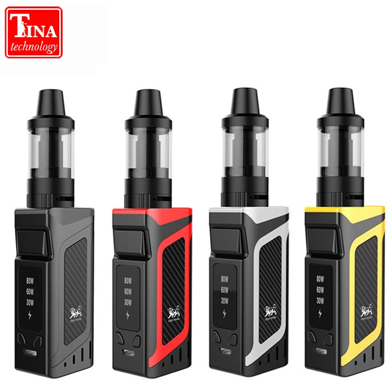 Прибытие X16 80W стартовый набор кальян 2000mAh батарея VK Vape 510 металлический корпус 3 5