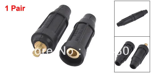 

1 Pair Wire Plug 13mm 1/2" Inside Dia Rubber Welding Cable Connector Adapter Cable Joint Welder Plugs