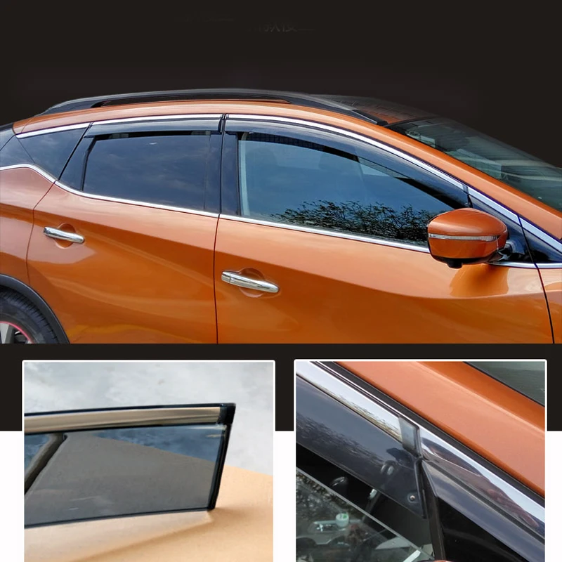 Для NISSAN MURANO 2015 2016 2017 2018 автомобильный оконный козырек Vent Guard