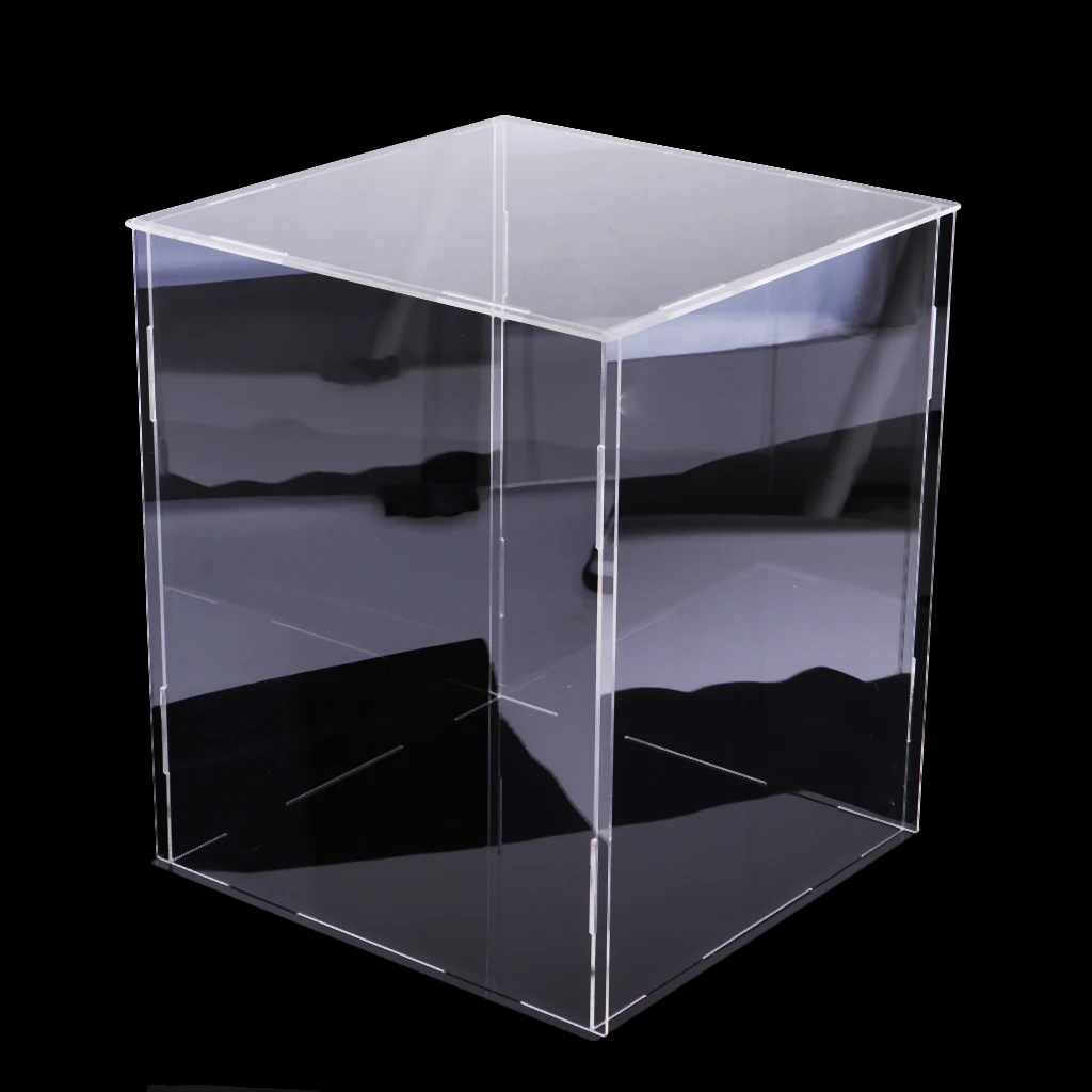 Прозрачный акриловый дисплей для ювелирных изделий чехол пылезащитный поддон