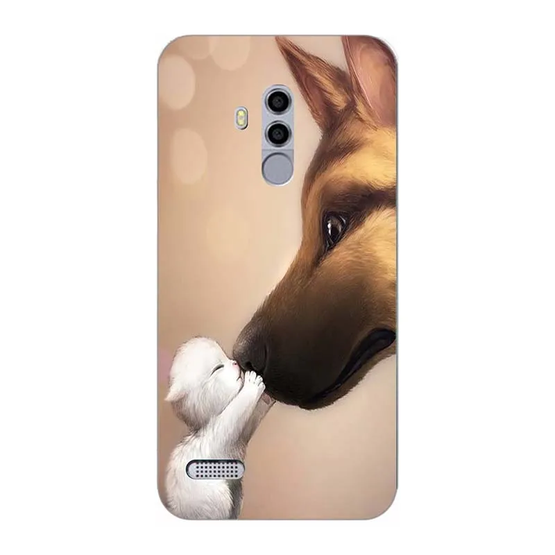 A290 Модный мягкий из высокотемпературного полиуретана чехол для телефона Leagoo T8S силиконовый чехол ТПУ задняя крышка для Coque Leagoo T8S кожаный чехол с цветочным принтом - Цвет: A290