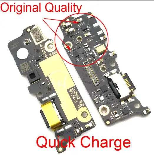usb зарядный порт гибкий кабель для Xiaomi Mi A1 5X8 Lite 9 Se CC 9 9e 6 6X Pocophone F1 док-станция зарядное устройство с наушником - Цвет: Mi A2 6X - Original
