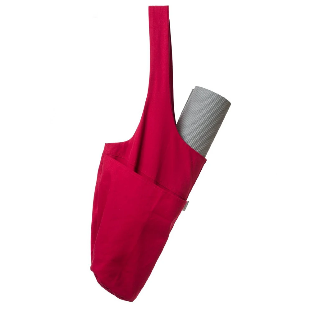 rose red 1 шт. сумка для йоги на одно плечо большая емкость держатель для коврика Сумка-переноска карманы на молнии BB55 - Цвет: rose red