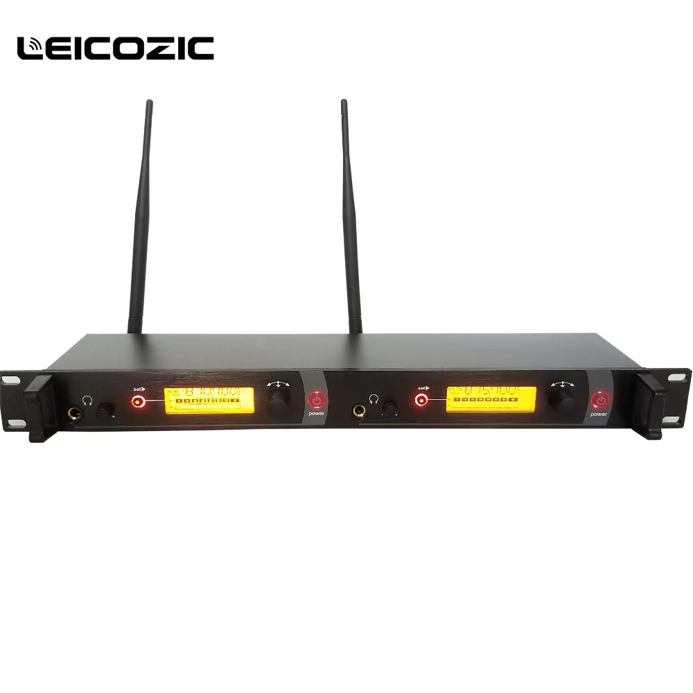 구매 Leicozic SR2050 Iem 무선 귀 모니터 시스템, 7 수신기 전문 모니터 귀 모니터링 시스템 무대 녹음 스튜디오