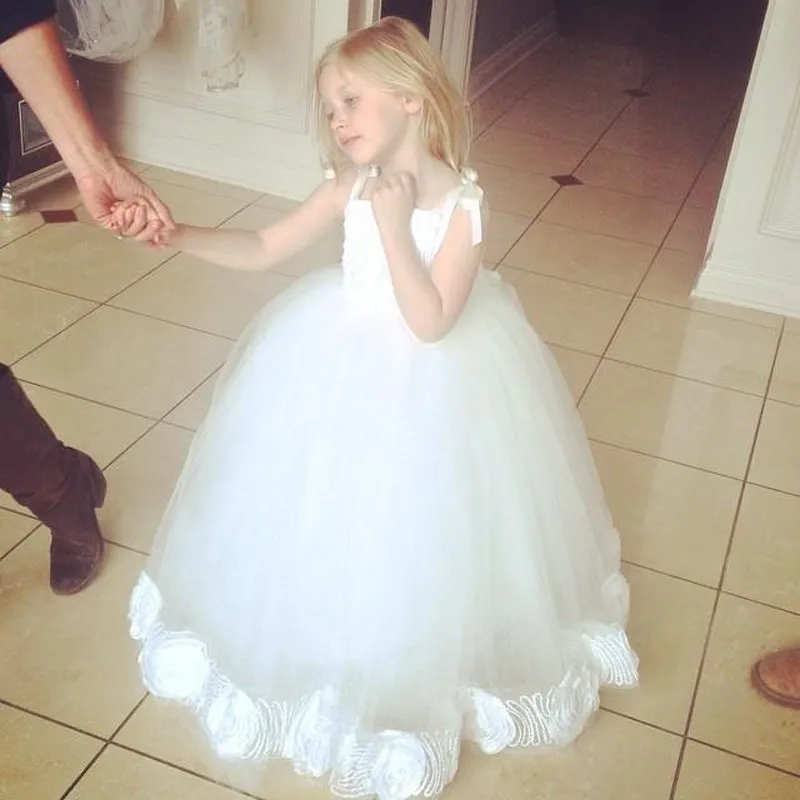 Симпатичные Потрясающие Детские платья для причастия 2019 девочек с белыми