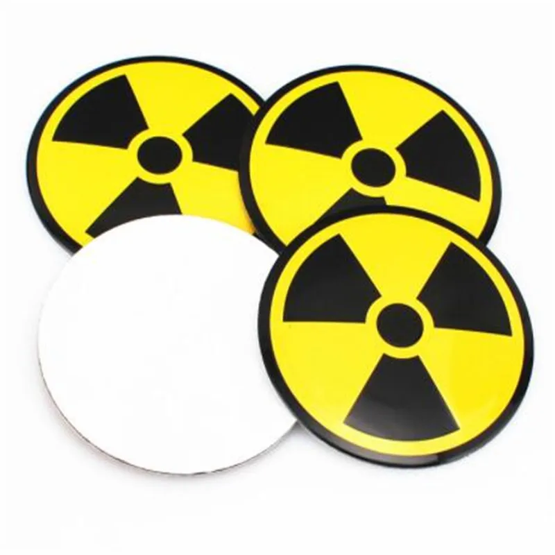 Стайлинг автомобиля 56 5 мм знак ядерной бомбы стильный логотип стильная