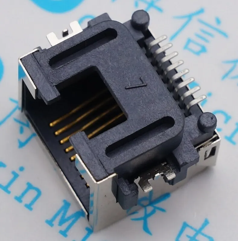 10 шт./разъемы RJ45 Тонущая пластина SMD Сетевая розетка гнездо H = 8 6|smd connector|seat seatl