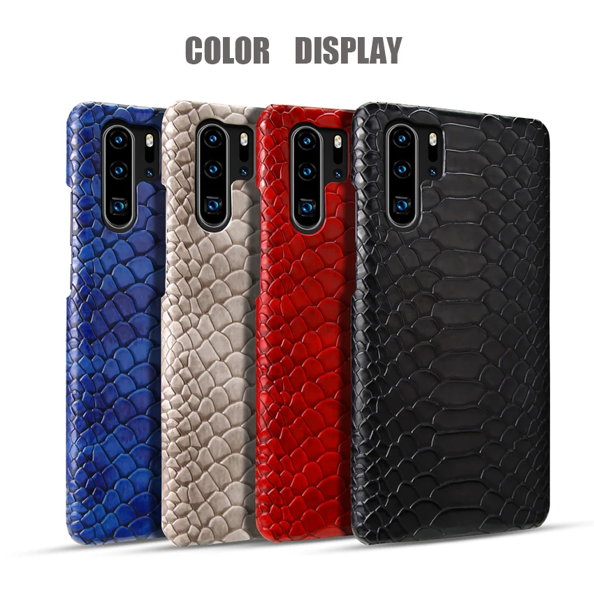 Роскошная имитация змеиной кожи кожаный чехол для телефона huawei P30 Pro Lite Nova/4e
