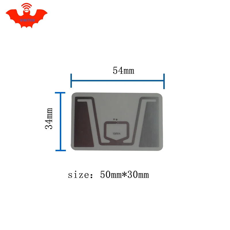 UHF RFID Метка HR61 инкрустация Impinj Monza R6 MR6 чип 860-960 МГц 900 915 868 МГц Higgs3 EPCC1G2 6C смарт-карта Пассивная RFID Метка