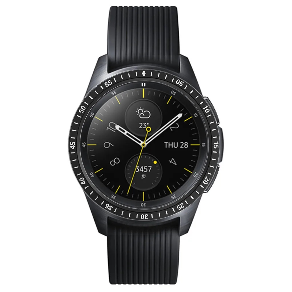 42 мм smart watch крышка кольцо для samsung Galaxy часы для samsung Шестерни S3 42 мм, драгоценный камень кольцо клеющаяся крышка с защитой от царапин из металла# y4
