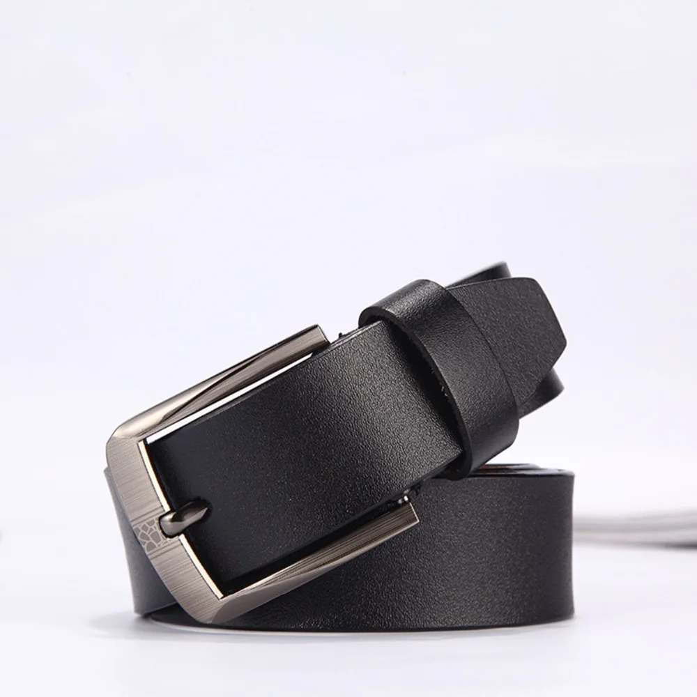 High Quality Men's Genuine Leather Belt Designer Belts Men Luxury Strap Male For Fashion Vintage Pin Buckle Jeans | Аксессуары для