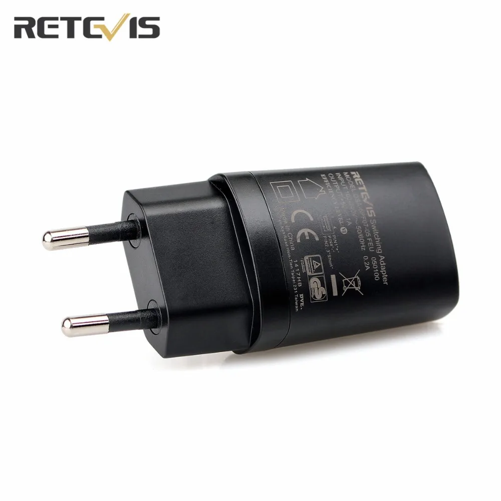 Retevis 5 в 1A USB адаптер зарядное устройство Универсальное Однопортовый рация