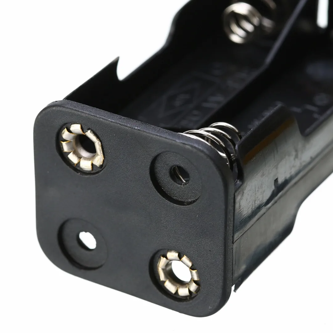 Черный Чехол-держатель для батарей 4 AA 6 0 V с проводными наконечниками + штекер Futaba