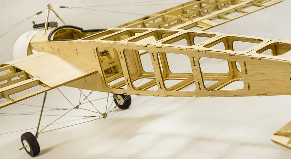 Balsawood модель самолета лазерная резка масштаб Fokker E. III Eindecker WW1 истребитель лазерная резка набор из пробкового дерева 1520 мм(6") строительный комплект дерево